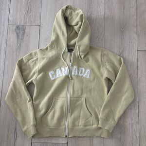 Vintage Canada Pastel Green Zip Up